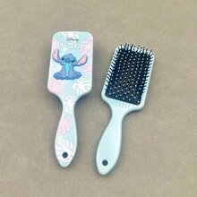 Cepillo de pelo portátil con función de masaje, diseño de dibujos animados de Stitch, cojín de aire - Multicolor - Ver 18
