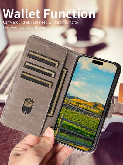 eaacaa Wallet-Style PU Flip Cover Phone Case With Multiple Card Slots, Compatible With Apple 17e 17ProMax 16ProMax 16Pro 16Plus 15ProMax 15plus 13ProMax 13pro 13Mini 14ProMax 14Pro 14plus 12ProMax 12Pro 12Mini 11 ProMax 11Pro 14 13 12 11 7 8 X XS XR XSMax Series, S26ultra S26pro S26 S25FE S25ultra S25+ S25 S24FE S24ultra S24+ S24 S23FE S23Ultra S23+ S23 S22ultra S22 S21FE S21ultra S21plus S21 S20FE