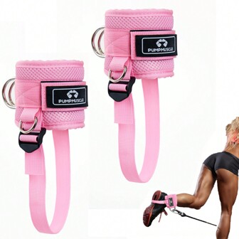 Ankle Straps For Cable Machines, Adjustable Ankle Cuff For Cable Machine, Comfort Padded Gym Workout Ankle Straps For Butts, Leg Kickbacks, Glute Weighted Ankle Strap, Legs Straps For Cable Machine