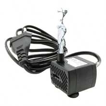 Bomba Submersa Bombinha Motor Para Aquário Fonte Água Bebedouro Pet 220 l/h Bivolt - Preto - Visão 1