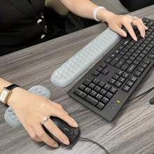 Computer Keyboard Wrist Rest And Mouse Wrist Rest Two-Piece Set, Mouse Pad With Wrist Rest, Keyboard Wrist Rest, Mouse Wrist Rest, Ergonomic Memory Foam Wrist Rest, Massage Wrists, Comfortable And Breathable