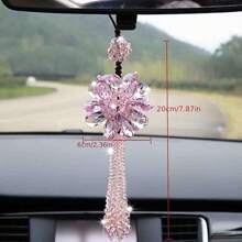 Elegante Colgante para coche de Peonía de Cristal: Deslumbre su manejo con lujo y ambiente - Decoración de vehículo única