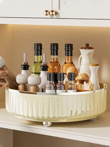1 pieza Estantería giratoria multiusos de lujo, organizador de frascos de especias transparente para cocina, sala de estar, comedor, fiesta, regalo, cumpleaños, regalo de Navidad