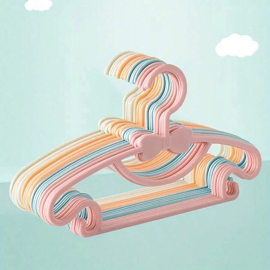 20pcs/10pcs Multi-Function Children Clothes Hangers Baby Small Hanger Nonslip Infant Newborn Clothing Rack For Home Use Love Valentine
