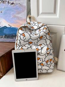 1 pieza Mochila infantil con diseño de oso, mochila escolar para niños pequeños, mochila versátil y ligera con cremallera y correas ajustables para uso diario, viajes, vacaciones y al aire libre