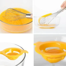 Multifuncional Rotary Manual Egg Bater Mixer Kitchen Egg Bake Bake Bake Tool Egg Agitator Silicone Friendly Flour Mixer - aleatório - Visão 2