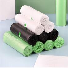 (5 Packs Of 100 Each) Thickened And Enlarged Flat Plastic Bags For Kitchen, Household Use,Kitchen Items,Trash Bags,Garbage Bags - Multicolor - View 1