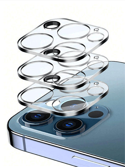 3pcs Camera Lens Protector Compatible With Apple Phone Waterproof Shockproof Anti-Fall Anti-Fall Scratch Resistant Anti-Fingerprint Full Cover