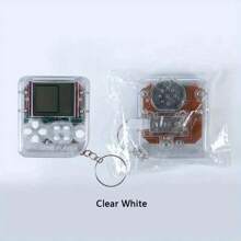 Christmas Decoration 1pc Mini Portable Handheld Retro Video Game Console Kids Toys With Keychain, 8090 Childhood Memories Electronic Toy, Built In Multiple Classic Games, Boys Girls Children/Christmas Party Toy Gifts