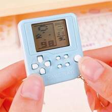 Christmas Decoration 1pc Mini Portable Handheld Retro Video Game Console Kids Toys With Keychain, 8090 Childhood Memories Electronic Toy, Built In Multiple Classic Games, Boys Girls Children/Christmas Party Toy Gifts