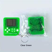Christmas Decoration 1pc Mini Portable Handheld Retro Video Game Console Kids Toys With Keychain, 8090 Childhood Memories Electronic Toy, Built In Multiple Classic Games, Boys Girls Children/Christmas Party Toy Gifts