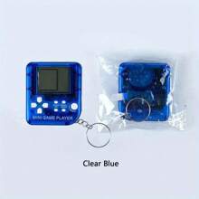 Christmas Decoration 1pc Mini Portable Handheld Retro Video Game Console Kids Toys With Keychain, 8090 Childhood Memories Electronic Toy, Built In Multiple Classic Games, Boys Girls Children/Christmas Party Toy Gifts