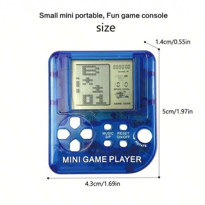 キーホルダー型　レトロビデオゲーム　[動作未確認] 子供のためのポータブルミニビデオゲーム機,レトロな