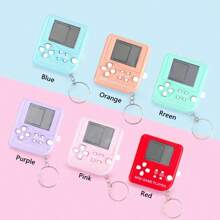 Christmas Decoration 1pc Mini Portable Handheld Retro Video Game Console Kids Toys With Keychain, 8090 Childhood Memories Electronic Toy, Built In Multiple Classic Games, Boys Girls Children/Christmas Party Toy Gifts