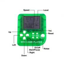 Christmas Decoration 1pc Mini Portable Handheld Retro Video Game Console Kids Toys With Keychain, 8090 Childhood Memories Electronic Toy, Built In Multiple Classic Games, Boys Girls Children/Christmas Party Toy Gifts