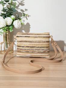 Geantă nouă de damă din paie țesută, en-gros, geantă de umăr/crossbody asortată, geantă mică pătrată drăguță, primăvară/vară, geantă de plajă atrăgătoare de vară, geantă de plajă din paie de vară pentru femei, cele mai tari genți de plajă pentru femei, articole necesare pentru plajă, articole esențiale pentru plajă, articole de plajă și articole esențiale de vară, cea mai nouă geantă de vacanță