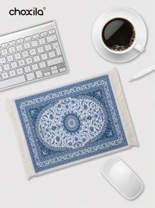 choxila 1 件咖啡垫、咖啡垫、咖啡杯垫、咖啡杯垫、饮料杯垫、碗碟干燥垫、桌垫、餐垫、鼠标垫、防滑耐热垫学校用品返校 - 藍色 - 查看 3