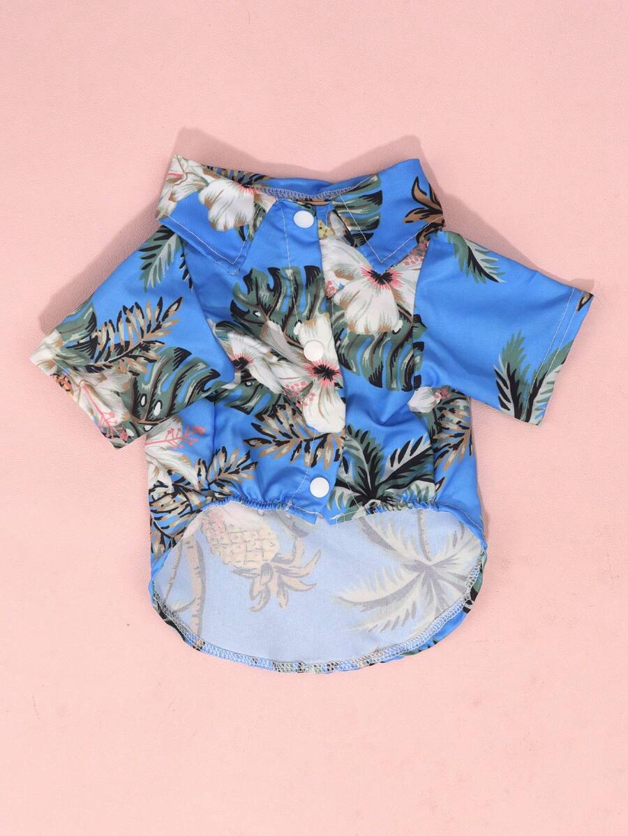 1 pieza Camisa ajustada sin estiramiento para mascotas, adecuada para gatos y perros pequeños para usar en casa y al aire libre en primavera y verano (El tamaño del producto es pequeño, se recomienda pedir 1-2 tallas talla grande)