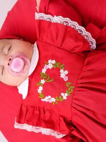 Baby Girls Rompers - Đỏ - Xem 2