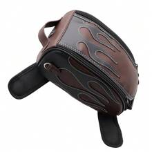 通用機車油箱磁性油袋，摩托車坐騎存儲袋，適用於車型Chopper Cafe Racer Old School Bobber Touring Dirt Bike - 黑色 - 查看 11