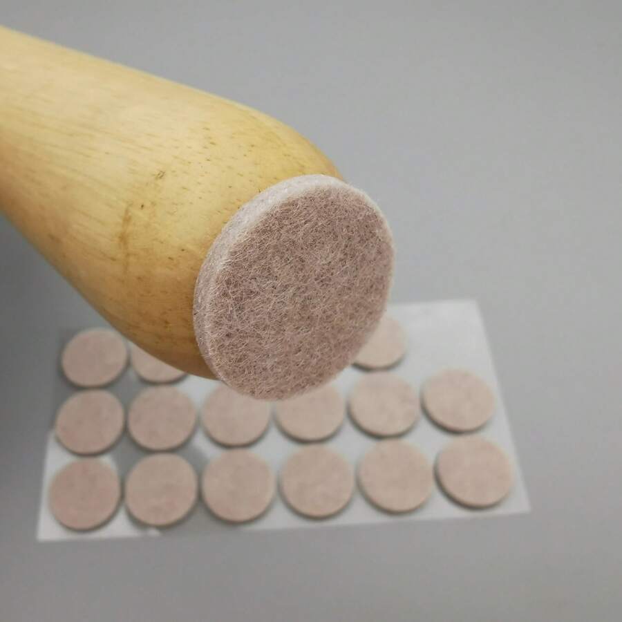 Premium Felt Furniture Pads Set - Easy To Stick On, Protects Floors From Scratches And Noise - Beige - View 1