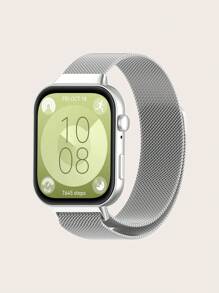 1入金屬米蘭網環帶，適用於華為手錶Fit 3女性/男性不鏽鋼網狀磁性可調節帶 - Huawei Watch Fit 3 - 查看 6