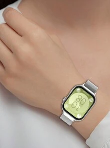 1入金屬米蘭網環帶，適用於華為手錶Fit 3女性/男性不鏽鋼網狀磁性可調節帶 - Huawei Watch Fit 3 - 查看 3