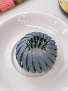 1pc Nest Shaped Hair Tie Ponytail Holder, Hair Accessories For Top Knot, Bun Maker For Slouchy Hairstyle, Ponytail Holder For Girl - Multicolor - View 12