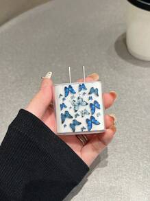 Butterfly Shaped 5pcs Set For Data Cable Protection & Storage, Compatible With Apple 13 Pro Max Data Cable, Protective Cover Compatible With IPhone 14 Plus Charger, 20W Fast Charging Supported