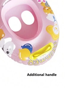1 pieza Salvavidas inflable con estampado de dibujos animados - panda rosa - Ver 4
