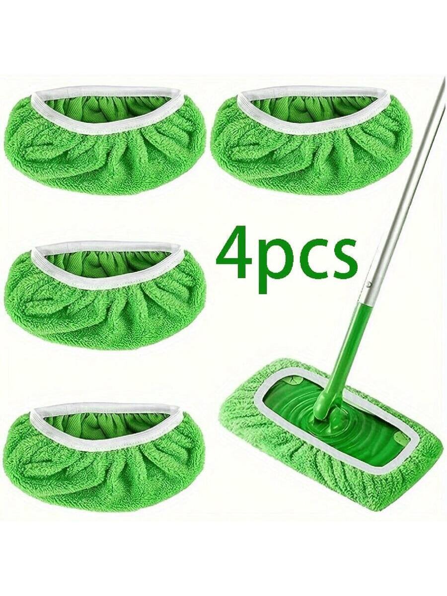 1pc/4pcs Microfiber Mop Cloth, Replacement Mop Heads, Washable And