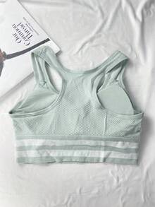 Green Sports Bra For Women, Suitable For Running, Yoga, And Can Be Worn As A Vest