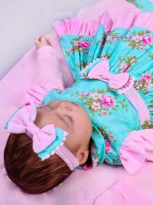 Baby Girls Rompers - Baby Pink - View 4