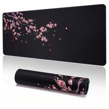 1pc Large Mouse Pad Black Sakura Gaming Mouse Pad, Available In 5 Sizes