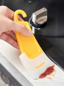 1/2入組防油矽膠鍋子刮板：清潔碗盤的完美廚房工具！