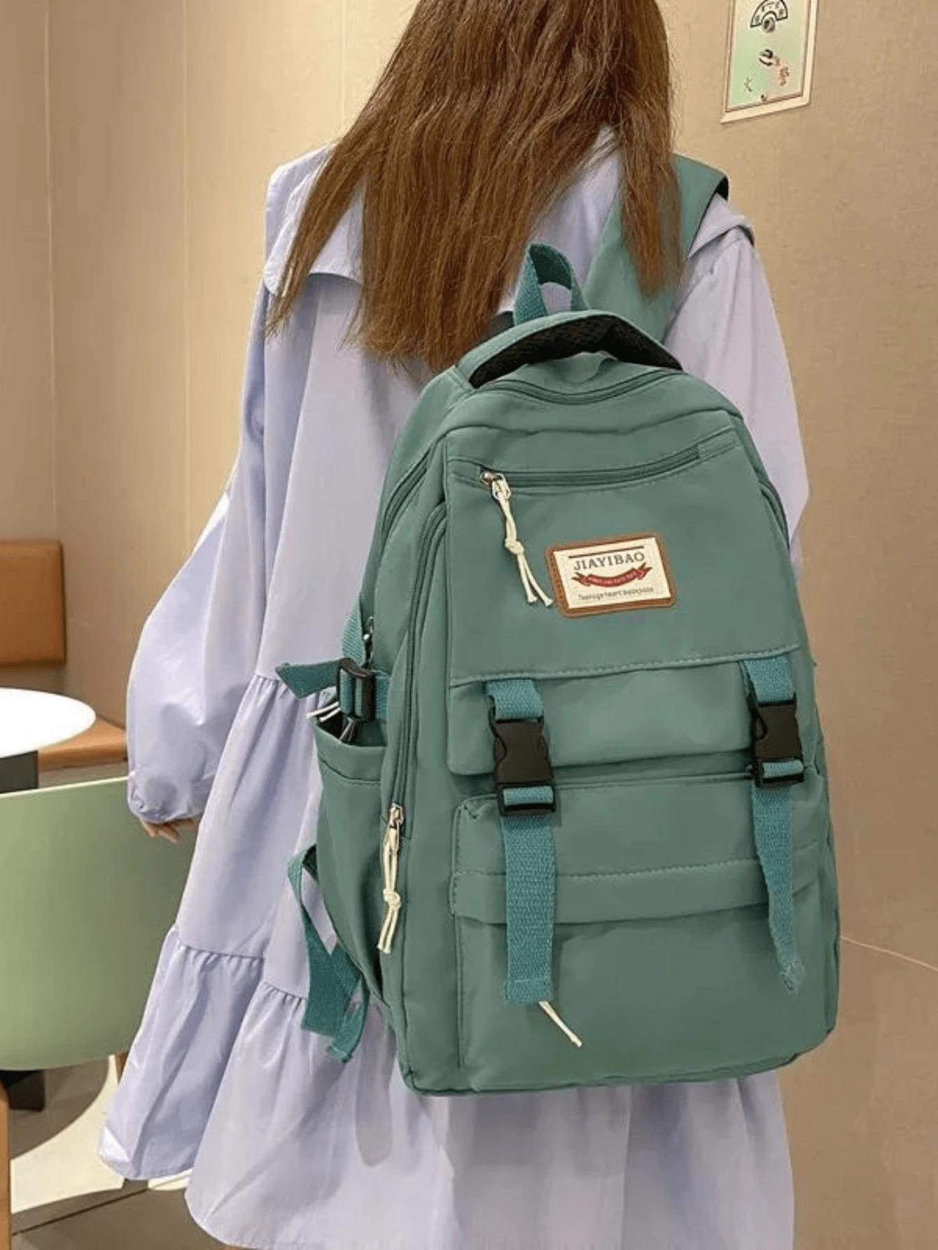 Women Fashion Backpacks - màu xanh lá - Xem 1