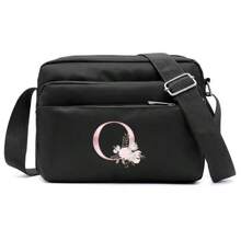 Bolso De Hombro Para Mujer Con Patrón De Letras, Elegante Y Conveniente Para Actividades Al Aire Libre Bolso De Teléfono Bolso Mensajero Bolsa De Varias Capas Monedero Para Mujer Útiles Escolares Para La Habitación De Residencia Universitaria Bolsa Vintage Estilo Bandolera Correa Geométrica Bolso Cruzado En El Pecho Para Mujeres Regalo