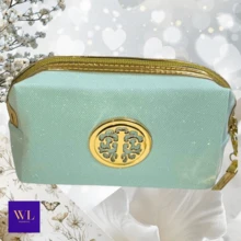 Women's Bag Accessories - Light Blue Shiny Toiletry Bag - View 2