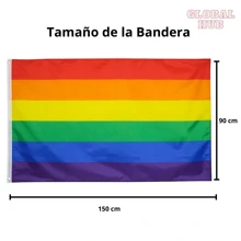 Bandera De Rayas Arcoiris Lgbt, PRIDE MONTH Lesbiana Gay Bisexual Bandera Decorativa De Tela No Tejida Colorida Para Fiesta. - Multicolor - Ver 6