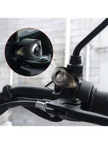 1 Set de Mini Luces LED de Ojo de Águila para Motocicleta, Luces Traseras con Controlador y Luces de Señal de Giro, Accesorios de Modificación para Motocicleta - rojo azul - Ver 7