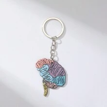 1入醫生和護士學習大腦鑰匙扣，Preslava Genva解剖大腦鑰匙扣，迷人的護士節禮物吊墜休閒風格 - 彩色 - 查看 9