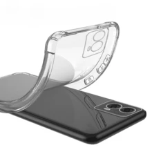 Kit Moto G24 Capa Anti Shock + Película de Privacidade Moto G24 - Transparente - Visão 4