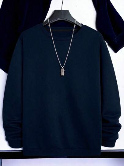 Sudadera Sueter Cuello Rredondo Afelpada Moda