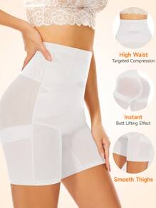 Tummy Control Body Shaper For Women Compression Waist Trainer Girdle Slimmer Butt Lifting Shapewear - White - View 2