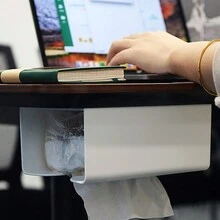 1入白色掛牆式多功能儲物架，適用於家中、浴室和廚房，無需鑽孔，適用於四季 - 白色 - 查看 3