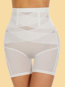 Tummy Control Body Shaper For Women Compression Waist Trainer Girdle Slimmer Butt Lifting Shapewear - White - View 4
