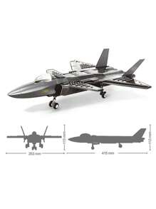 Large Aircraft Building Blocks, SR-71 Blackbird Reconnaissance Aircraft / WZ10 Helicopter Gunship / F-15 Hawk Fighter / P51 Mustang Fighter, Home Office Decoration, Collectible Building Block Toys,For Birthday Gifts,Christmas Toys