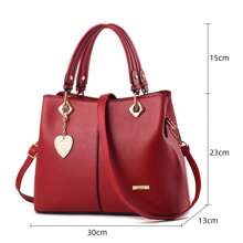 AMIARYA Women Top Handle Bags - Red - View 7