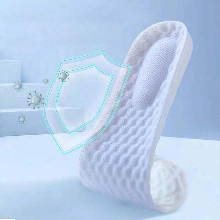 1 Pair 4D SweatAbsorbent Breathable Foot Arch Support Insoles, Ultra