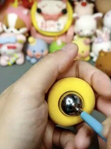 4 pezzi Strumento scolpente a scalpello in metallo, a doppia estremità, di diverse dimensioni, bastone in metallo liscio rotondo per l'opera d'arte in argilla polimerica